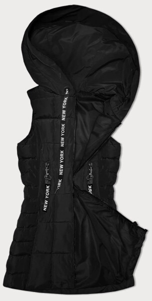 Černá dámská vesta s kapucí S'West (B8226-1) odstíny černé 54