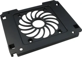 Inter-Tech 5,25” instalační rámeček pro 1x 3,5”/2,5” HDD/SSD / Rámeček / 12cm ventilátor / černá (88885214)