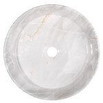 INVENA - Umyvadlo na desku GLAMOUR TREND 36cm šedobéžová CE-63-703-C