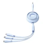 Joyroom S-A40 Nabíjecí kabel 3v1 USB-A (M) - USB-C + MicroUSB + Lightning (M) 3.5A 1m modrá (S-A40)