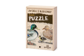 Sada puzzle - Zvířecí rodinky
