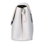 Stylová dámská koženková kabelka Ethel, béžovo-bílá