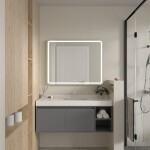 Erga Isabella, LED zrcadlo 100x80cm, 2760 lm, 6500K, přední/zadní osvětlení, ERG-V01-129-1080-00
