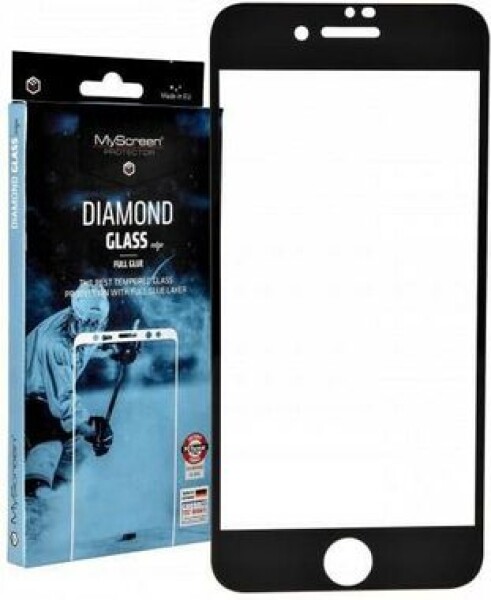 MyScreen Diamond Glass Edge FullGlue - Ochranné sklo pro Apple iPhone 7 8 SE(2020 2022) černá (MD2826TG DEFG BLACK)