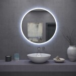 Tutumi - Zrcadlo LED BLUETOOTH FFJ 80cm HOM-06500