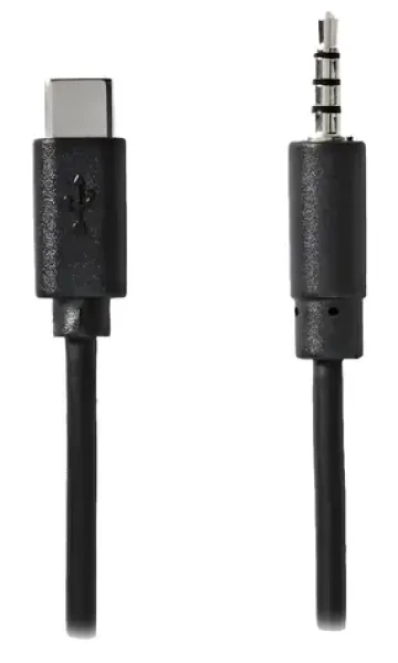 Nedis USB-C - Jack 3.5 mm černá / Audio adaptér / 1 m (CCGL65950BK10)