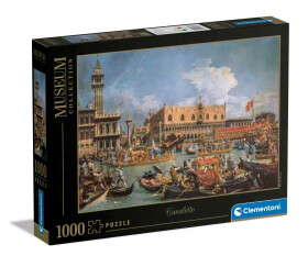 Puzzle Canaletto: Návrat Bucintora do Molo na Den Nanebevstoupení Páně 1000 dílků