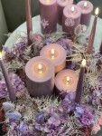 DeluxeHomeart Čajová LED svíčka Light Purple – set 2 ks, fialová barva, plast, pryskyřice