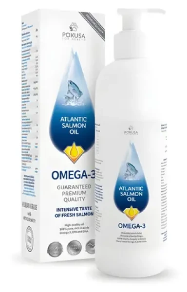 Pokusa RawDietLine Salmon Oil 100 ml / Doplněk stravy / pro psy a kočky