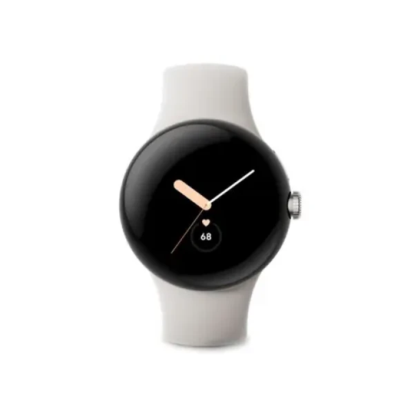 Google Pixel Watch 41mm stříbrno-černá / Chytré hodinky / AMOLED / 5ATM / Wi-Fi / BT (GA03182-DE)