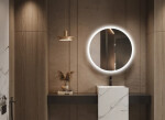Zrcadlo se senzorem SAT Cool 80x80 cm bílá SATZCO80BI SATZCO80BI