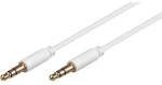 MicroConnect Slim audio kabel 3-pin Jack 3.5mm - Jack 3.5mm 1.5m bílá (AUDLL1.5W)