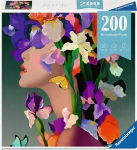 Puzzle Květinová hlava Iris 200 dílků