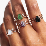 Royal Fashion prsten 18k zlato Vermeil SKA-R006-ROSEGOLD-AMETHYST Velikost: 9 (EU: 59-60)
