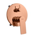 RAV Slezák - NIL - Vanová/Sprchová baterie podomítková 2-cestná s tělesem a s boxem, Zlatá růžová - lesklá NL185BOXZRL NL185BOXZRL