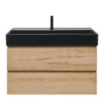 Koupelnová skříňka 2 zásuvková s umyvadlem SAT B-Way 99x50x45 cm dub mat BWAY2100OAKU2B2B BWAY2100OAKU2B2B