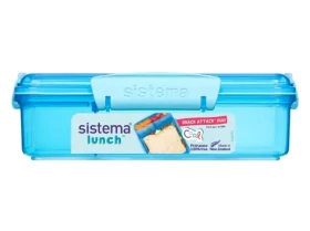 Sistema Lunch Krabička na svačinu s 2 oddělenými přihrádkami 975 ml modrá (8592001419407)