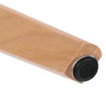 Jídelní stůl 120x80x74 cm, MDF, bílý matný lak, masiv buk