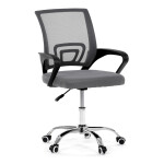 Dětská židle, výškově nastavitelná, šedá síťovina, KA-L103 GREY