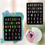 MalPlay Magický tablet s LED světelnou abecedou velryba