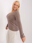 Dámský svetr PM SW PM1020.12P tmavě lila - FPrice XXL/XXXL