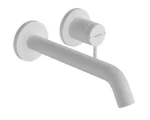 Hansgrohe - Umyvadlová baterie pod omítku, s výpustí, 2-otvorová instalace, EcoSmart, matná bílá (73351700)