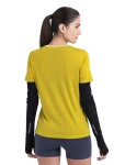 ICEBREAKER Wmns Merino 125 ZoneKnit™ Energy Wind SS Tee, Lux/Lucid/Cb (vzorek) velikost: S