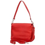 Stylová dámská kožená crossbody kabelka Keolla, červená