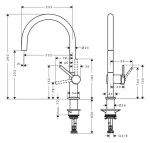 HANSGROHE - Talis M54 Dřezová baterie, nerezová ocel 72843800