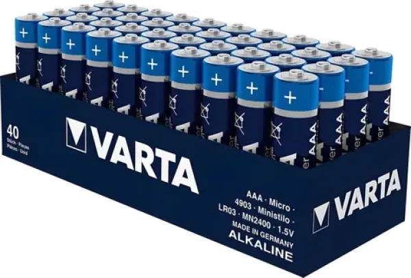 Varta Longlife Power AAA / Baterie / 1.5V / alkalická / 40 ks / v boxu (04903121394)