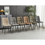 Jídelní židle, béžová, látka vintage, CT-281 CRM3