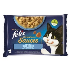 Felix Sensations Sauce Surprise treska rajče a sardinky mrkev v omáčce 4 x 85 g