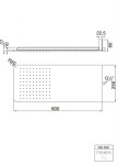 STEINBERG - 390 Hlavová sprcha, 60x25 cm, nerez 390 5661