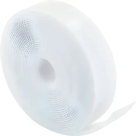 Schwaiger Samolepicí páska se suchým zipem bílá / Suchý zip / 3 m / 12 mm / 2 mm (KMKK2010)