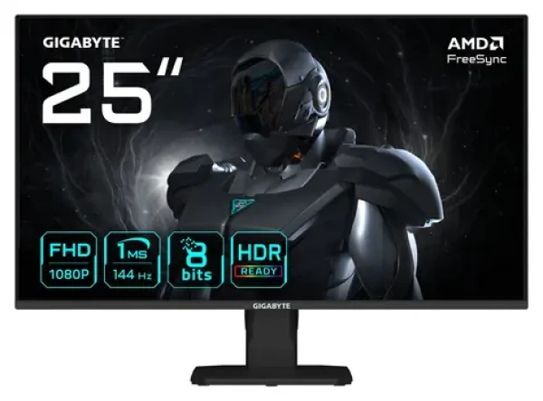 24,5" GIGABYTE GS25F14 černá / Monitor / SS-IPS / FHD 1920x1080 / 144Hz / 1ms / 2x HDMI + DP (GS25F14 EU)