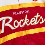 Mitchell & Ness Pánská bunda Houston Rockets NBA Script Heavyweight Satin Velikost: M