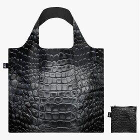Skládací nákupní taška LOQI CROCODILE Black