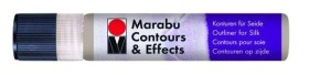 Marabu kontura na hedvábí a textil/stříbrná 25ml