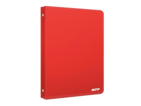 Pořadač M 4-kroužek červený PP A4