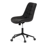 Pracovní židle, výškově nastavitelná, černá látka, KA-V3120 BK3