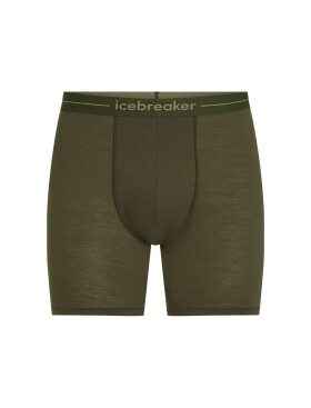 Pánské merino boxerky ICEBREAKER Mens Anatomica Long Boxers, Dark Loden velikost: M