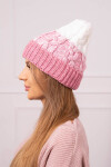 Dámská čepice Samara K346 powder pink+ecru UNI
