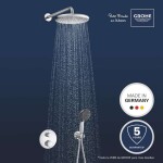 GROHE - Precision Sprchový set s termostatem pod omítku, průměr 25 cm, chrom 34883000