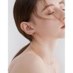 Náušnice Swarovski Elements Podzimní romance, Zlatá