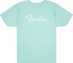 Fender Spaghetti Logo T-Shirt, Daphne Blue, S