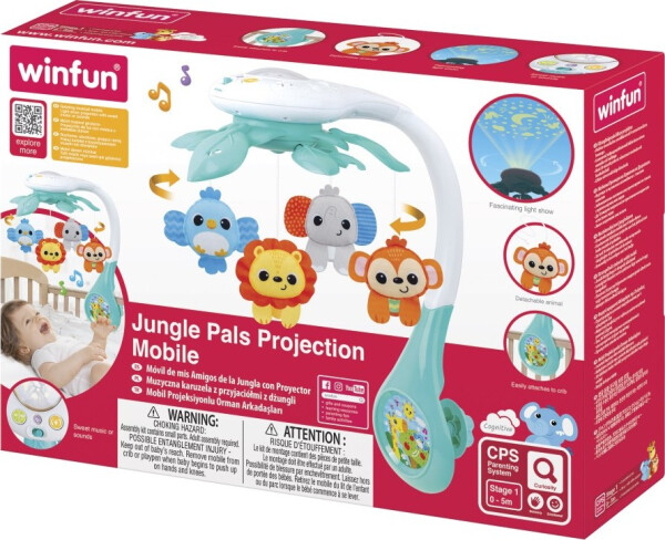 Kolotoč s projektorem kamarádi z džungle - Youpala