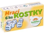 TEDDIES Hrací kostky v krabičce 6ks
