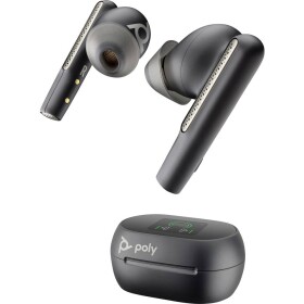 HP Poly Voyager Free 60+ In Ear Headset Bluetooth® stereo černá Potlačení hluku headset, Indukce, Nabíjecí pouzdro, Vypnutí zvuku mikrofonu, regulace