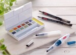 Derwent Line and Wash Paint Set akvarelové barvy a 2 linery