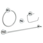 GROHE - Essentials Set koupelnových doplňků, chrom 40823001